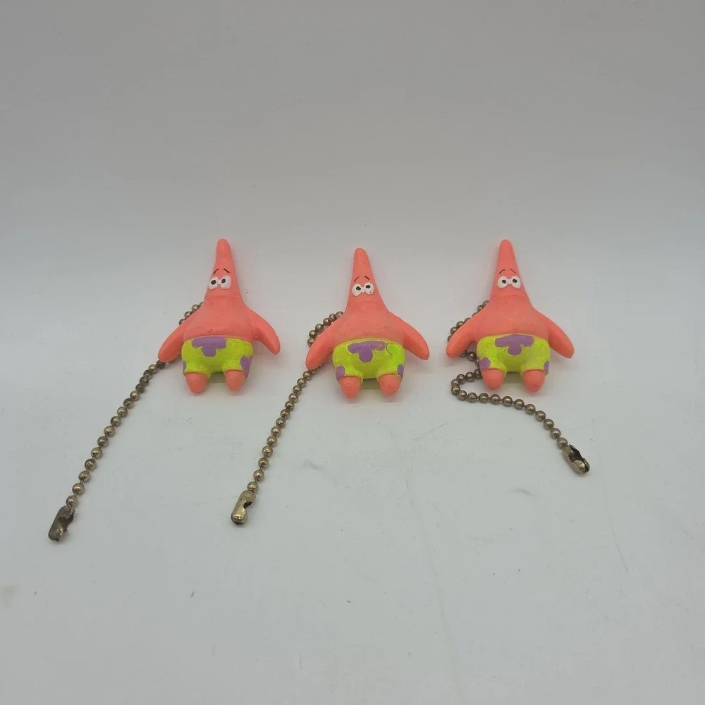 NEW Lot Of 3 Spongebob Squarepants PATRICK STAR Ceiling Fan and Light Pull